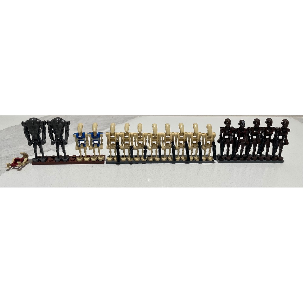 LEGO Star Wars Battle Droid Army Lot B2 Super B1 Pilot Commando Minifigures 17pc
